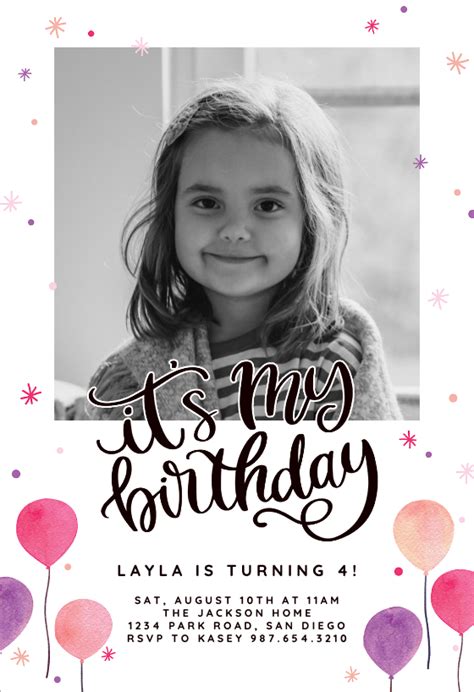 Kids Birthday Invitation Templates Free Greetings Island