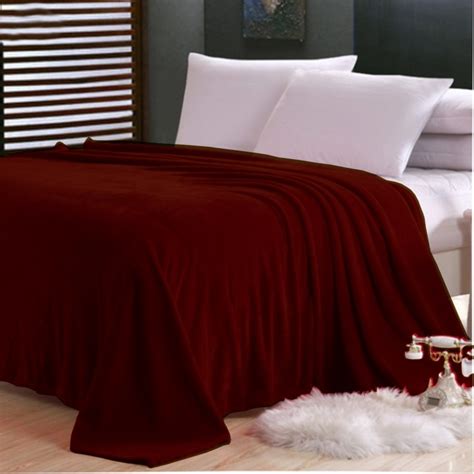 Buy Hdecore Single Bed Fleece Blanket Maroon Online ₹299 From Shopclues