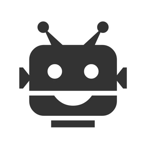 Bot Cabeza Robot Robótica Iconos Ciencia Y Tecnologia