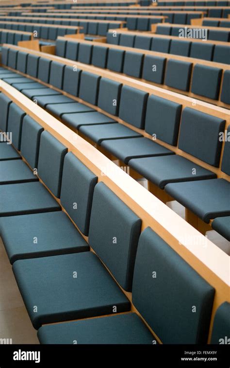 Rows Of Seats In A Conference Room Stock Photo Alamy