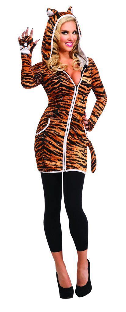 Womens Hooded Tiger Costume In 2019 Tiger Halloween Costume Tiger
