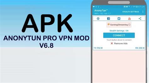 Download anonytun pro atau biasa dikenal unlimited pro apk yang dapat mengubah kuota tertentu bahkan dapat menciptakan koneksi internet gratis. Anonytun apk PRO V6.8 mod 100% funcional: Configuraciones