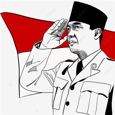 Bung Karno Indonesia Kemerdekaan Merah Putih Png Transparan Clipart