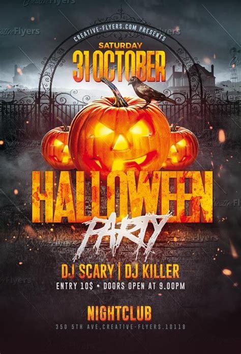 Download Halloween Party Flyer Templates Psd Creative Flyers Halloween Party Flyer