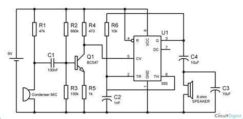 Audio Amplifier Circuit Diagram Using Ic