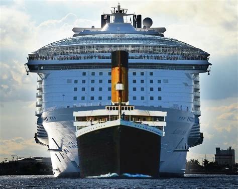 Verkleidung Transfusion Zerstörung titanic vs modern cruise ship Sie sind Neuseeland Barsch