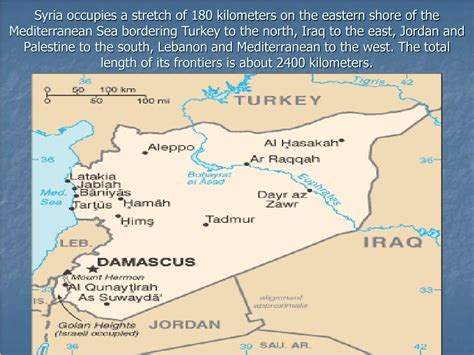 Ppt Syria Geography Powerpoint Presentation Free Download Id3646996