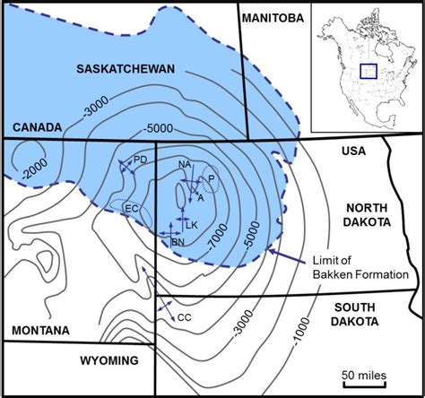 Map Showing The Extent Of The Williston Basin Download Scientific Diagram