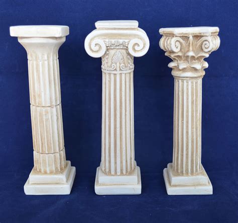 Ancient Greek Doric Corinthian Ionic Order Column Set Artifact Etsy