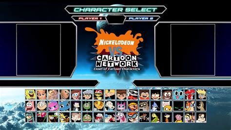 Nickelodeon Vs Cartoon Network Roster By Shanethemugenfan On Deviantart
