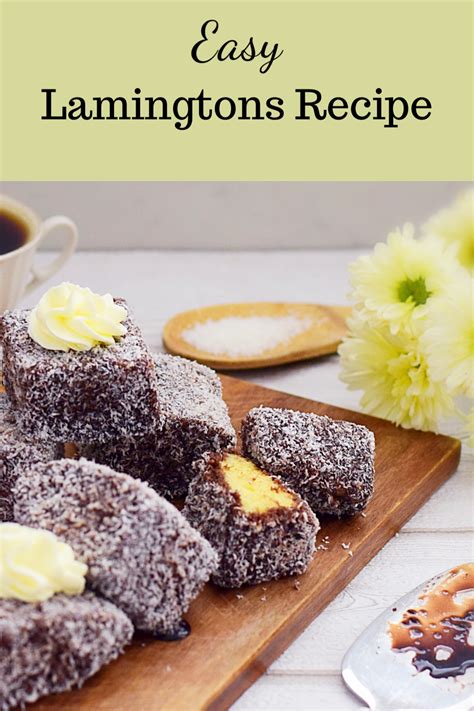 Easy Lamingtons Recipe Recipe Lamingtons Recipe Lamingtons Recipe Tin