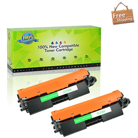 Черный (black) ресурс печати на бумаге: 2 Pack CF230X Toner Cartridge for HP LaserJet Pro MFP ...