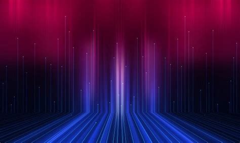 Premium Photo Dark Abstract Background With Neon Lines And Rays