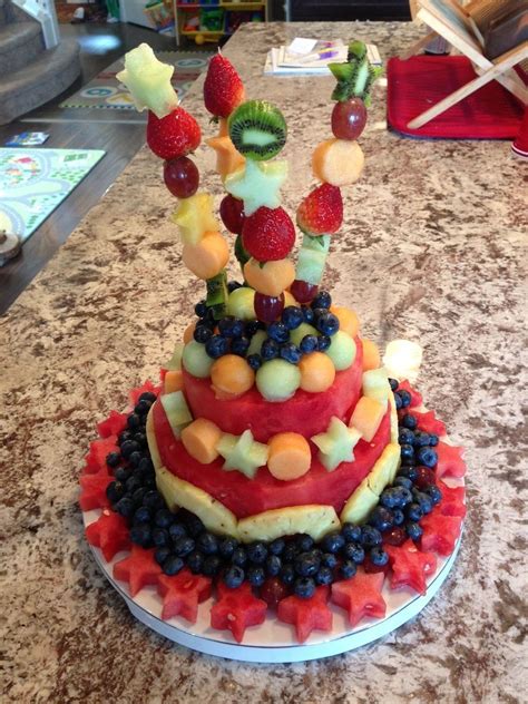 21 Awesome Picture Of Birthday Cake Made Of Fruit Fruit Birthday