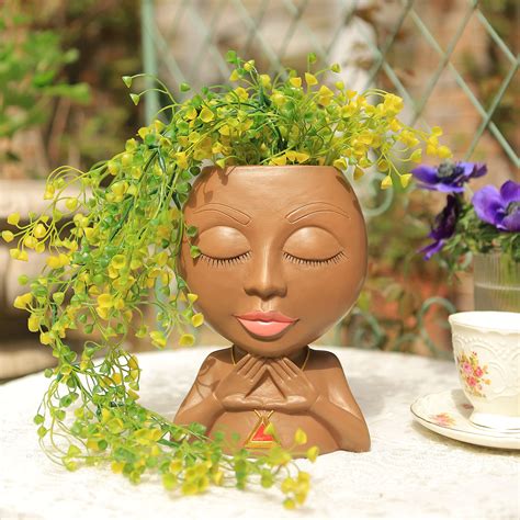 Buy Face Er Face Flower Pot Head Er Succulent Ers Unique Cute Resin