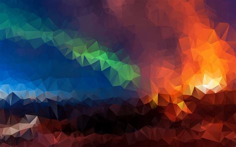 Download Wallpaper 2560x1600 Triangles Geometric Mosaic Multicolored