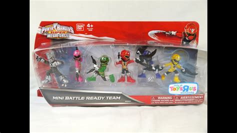 Review Mini Battle Ready Team Power Rangers Super Megaforce Youtube