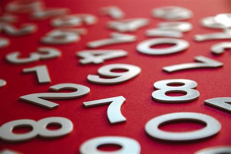 Premium Photo Mathematics Background Made With Solid Numbers On A