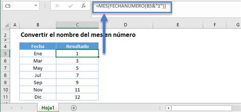 Convertir Nombre De Mes A Número En Excel Recursos Excel