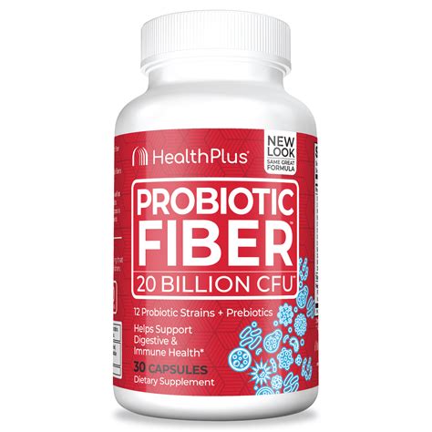 Health Plus Probiotic Fiber 20 Billion Cfu With Prebiotics 30