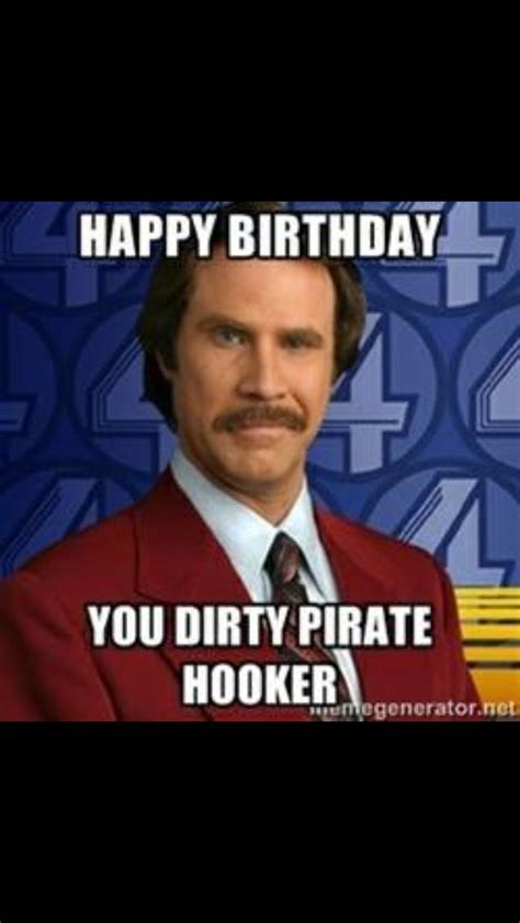 Happy Birthday You Pirate Hooker Rebecca Johansen Beer Memes Beer