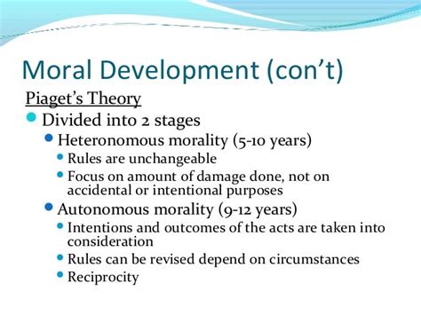 Chapter 6 Moral Development Development Across Lifespan