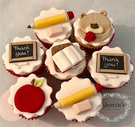 Thank You Teacher Cupcakes For End Of Year Teacher Cupcakes Teacher