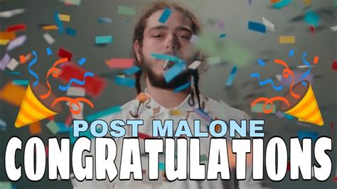 Congratulations Post Malone Lyrics Letras Subtitles Youtube