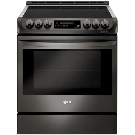 lg lse4616bd 30 slide in electric range w probake convection black stainless steel