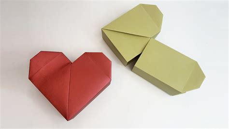 How To Make An Origami Heart Box Youtube