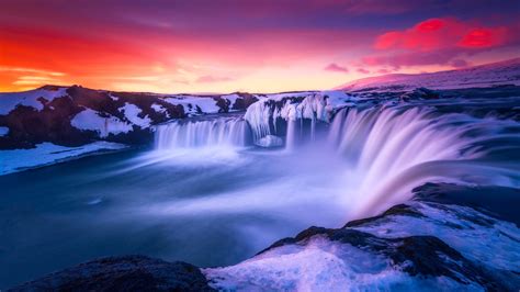 3840x2160 Waterfall Iceland 4k Hd 4k Wallpapers Images Backgrounds