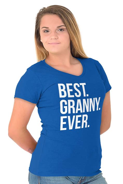 Brisco Brands Best Relative Ever Womens V Neck T Shirts Tees Tshirt