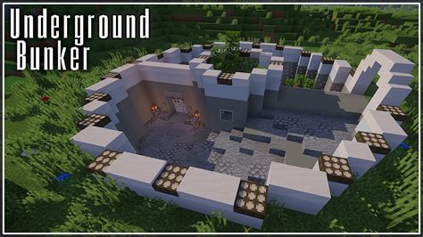 Minecraft Underground Survival Bunker How To Build Tutorial