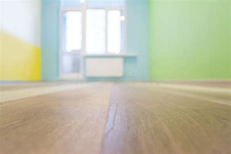 Empty Kids Room Interior Background With Color Walls Shallow Depth Of