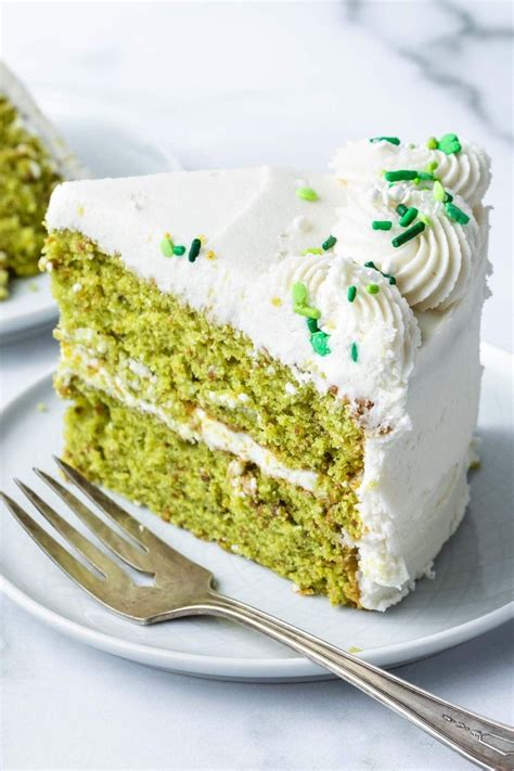 Pistachio Cake With White Chocolate Frosting Simply Whisked Recipe