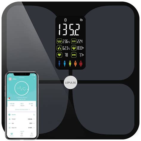 Lepulse Scales For Body Weight And Fathigh Accurate Bluetooth Bathroom
