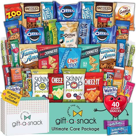 Buy Snack Box Care Package Variety Pack Greeting Card 40 Count