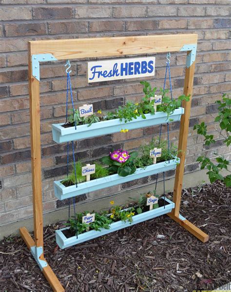 Hanging Gutter Planter And Stand Her Tool Belt