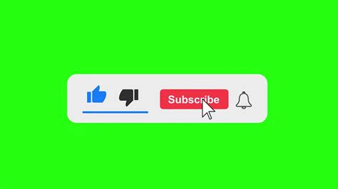 Graphic Design Overlay Green Screen SUBSCRIBE And NOTIFICATION BELL Animation YouTube Subscribe