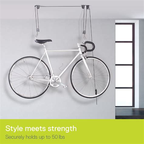 Delta Cycle Bike Storage Hoist For Garage Bicycle Hooks Pulley System