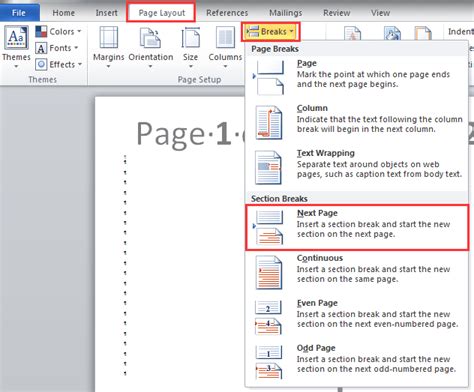 Change Page Layout In Word For Just One Page Peralerts