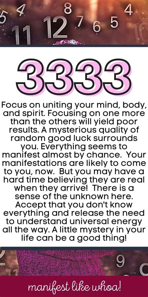 Unlock The Power Of Angel Number 3333 For Manifesting