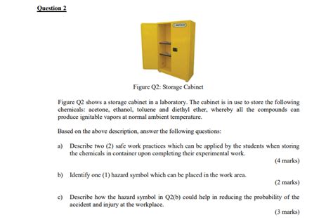 Solved Question 2 Figure Q2 Storage Cabinet Figure Q2 Shows