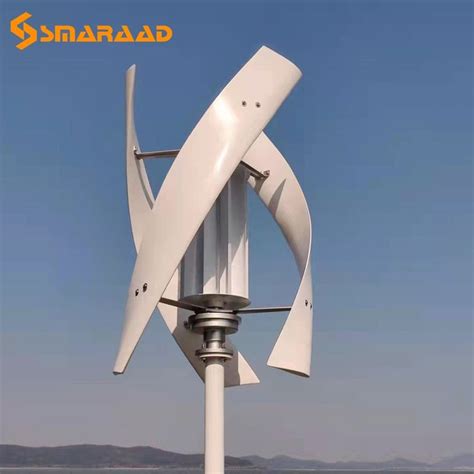 Wind Turbine Generator Vertical Axis 3 Blades 2000 Watts Low Speed In