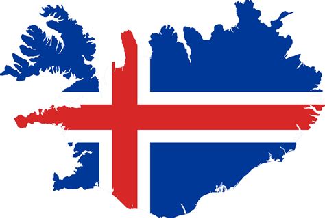 Iceland Flag Map Islândia Bandeira Islandia Mapa