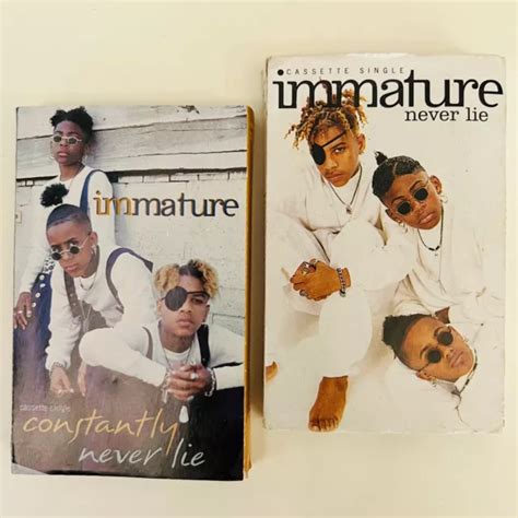 Immature Lot Of 2 Cassette Singles Never Lie Constantly Imx 9