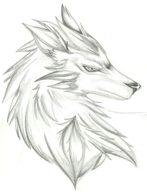 Wolf Head Easy Pencil Wolf Drawing Drawing