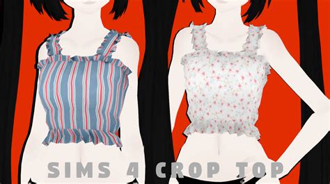 Mmdxdl Sims 4 Crop Top By 8tuesday8 On Deviantart