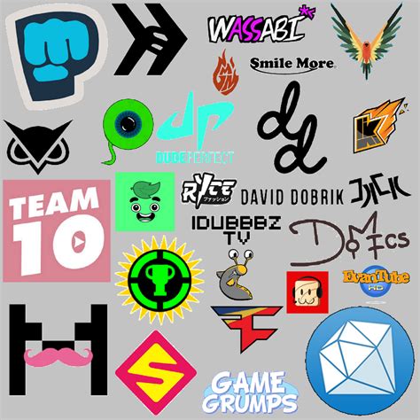 All Youtubers Logos