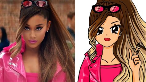How To Draw Ariana Grande Thank U Next As Anime Girl